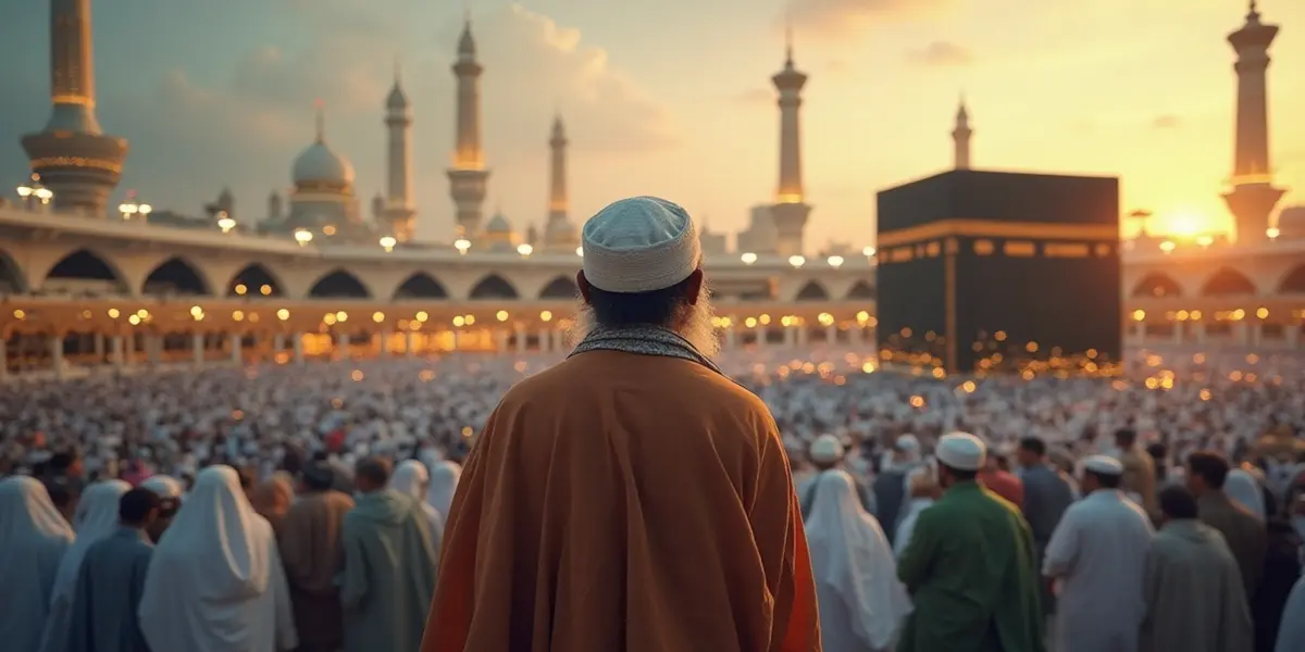 a muslim staying at the masjide Ha-ram and thinking what is hajj