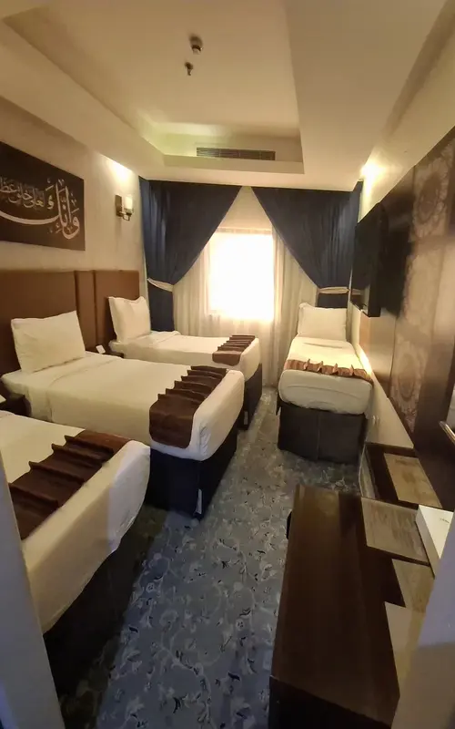 Hotel room for our pilgrimage booked by Macca Madina Travel Service